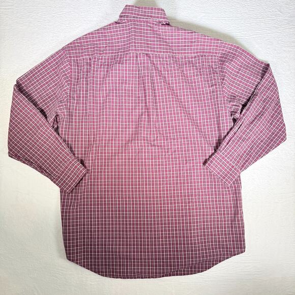 Saddlebred Easy Care XLT L/S Plaid Casual Button-Down Office Casual Heritage - Picture 3 of 6